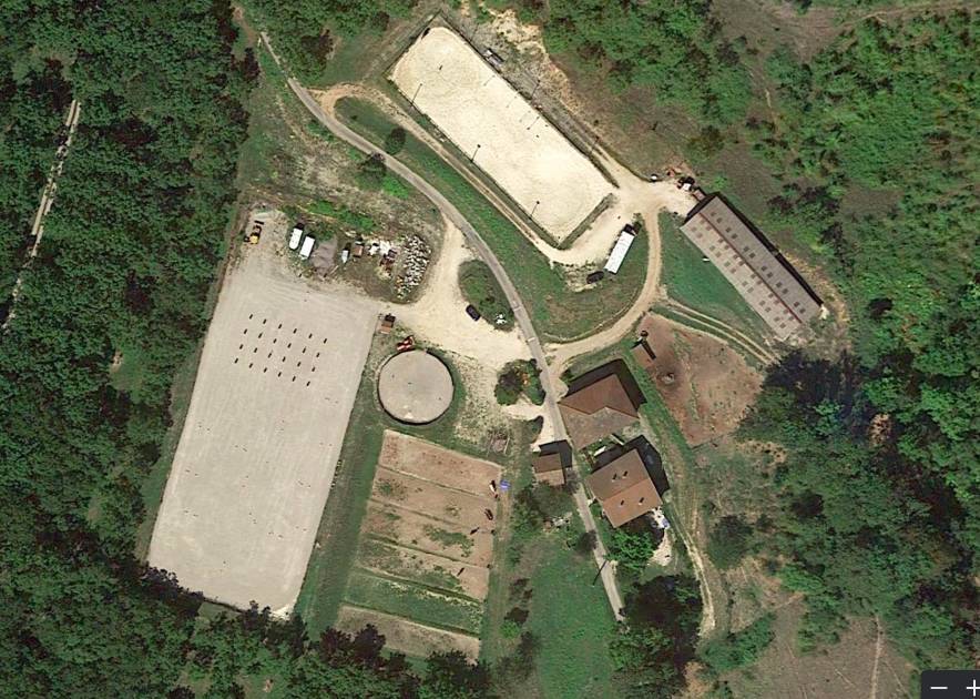 Les écuries vue du dessus